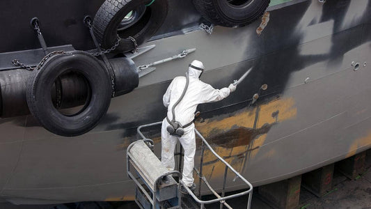 prepare the airplane surface for painting