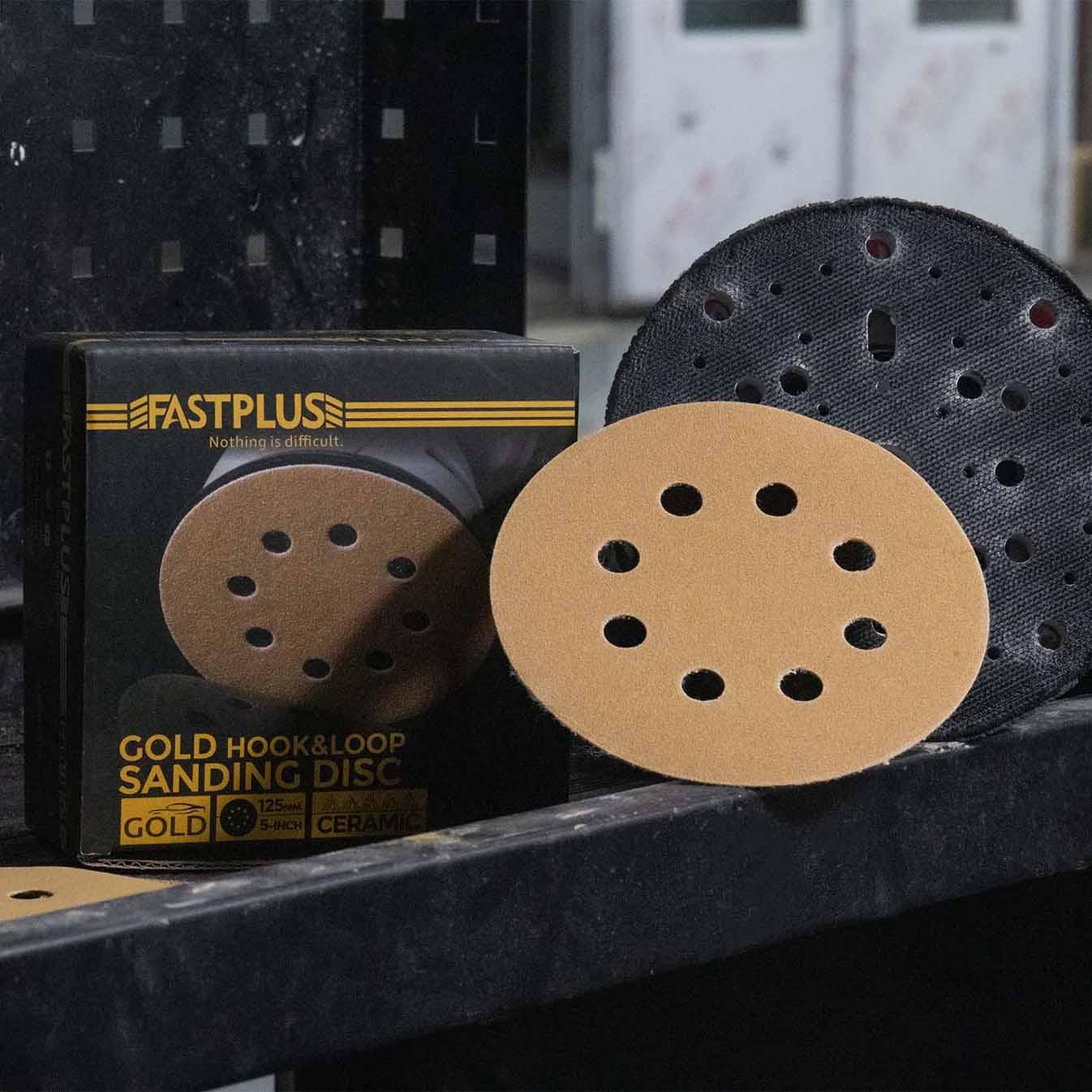 125mm Klett schleifscheiben gold f15 fastplus schleifen autolack holz metall 5inch sanding discs for car refinish wood metal disques abrasifs