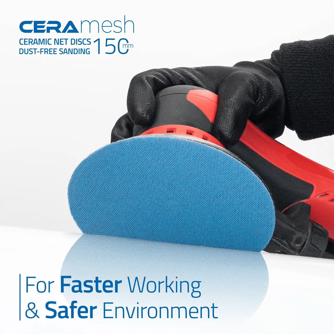 CeraMesh Gitternetz Schleifscheibe Netzschleifscheibe für staubfreies Schleifen Mesh net Sanding Disc for dust-free sanding