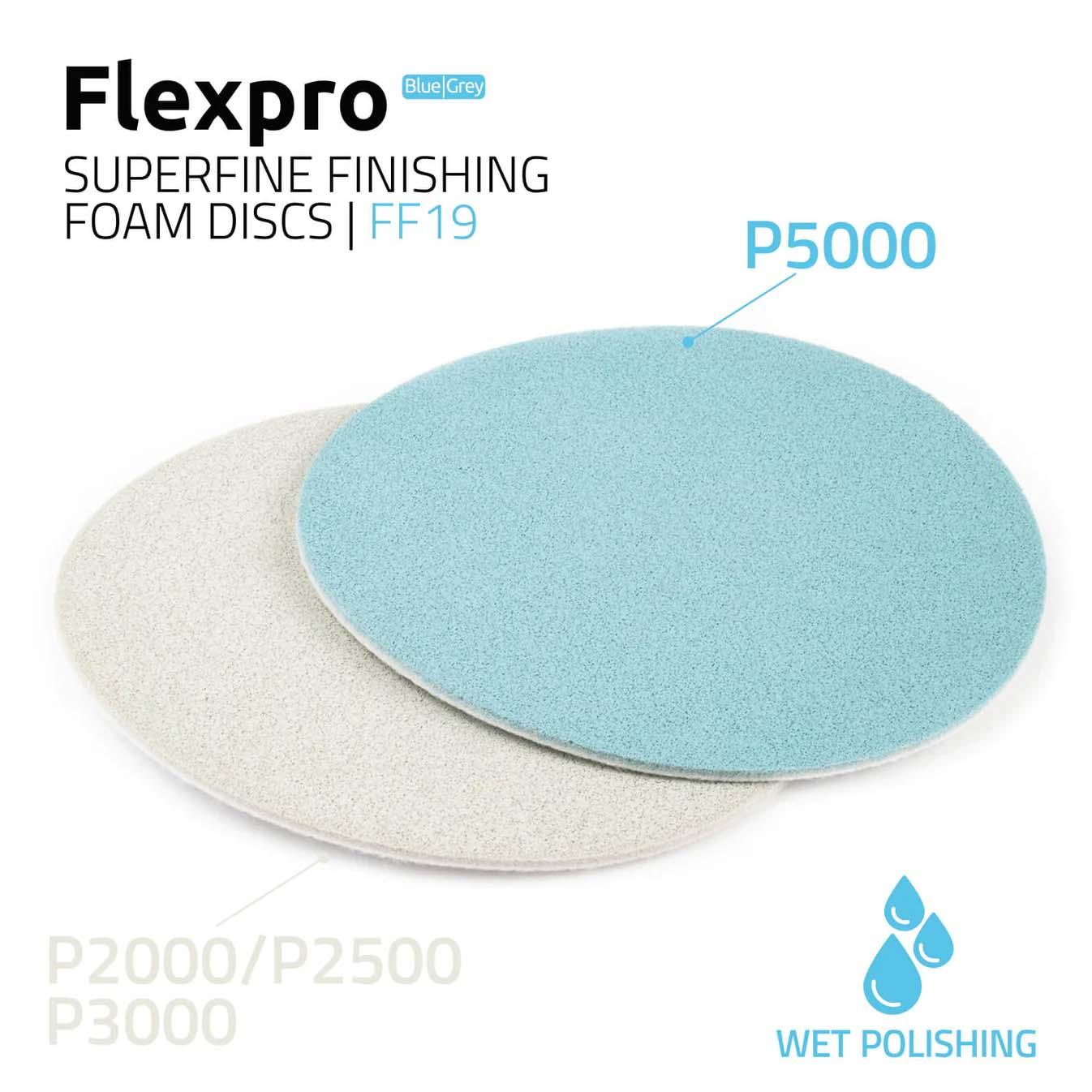 Flexpro trizact Feinschleifscheiben 150mm P2000 P2500 P3000 P5000 für Feinschliff und Autodetailing - Flexpro trizact fine finishing discs 150mm P2000 P2500 P3000 P5000 for fine finishing and car detailing by fastplus