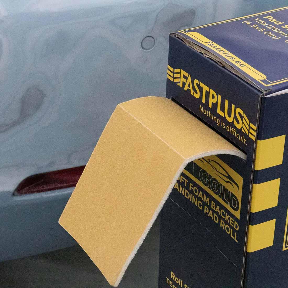 Gold Foam Sandpaper Pad Roll Ultra Soft Pad 115mmx25m Ceramic FSR6 Goldflex Schleifpapier Schleifpad Schaumstoff Schleifrolle Ultra Soft Schleifpad 115mmx25m Keramik von Fastplus Schleifmittel