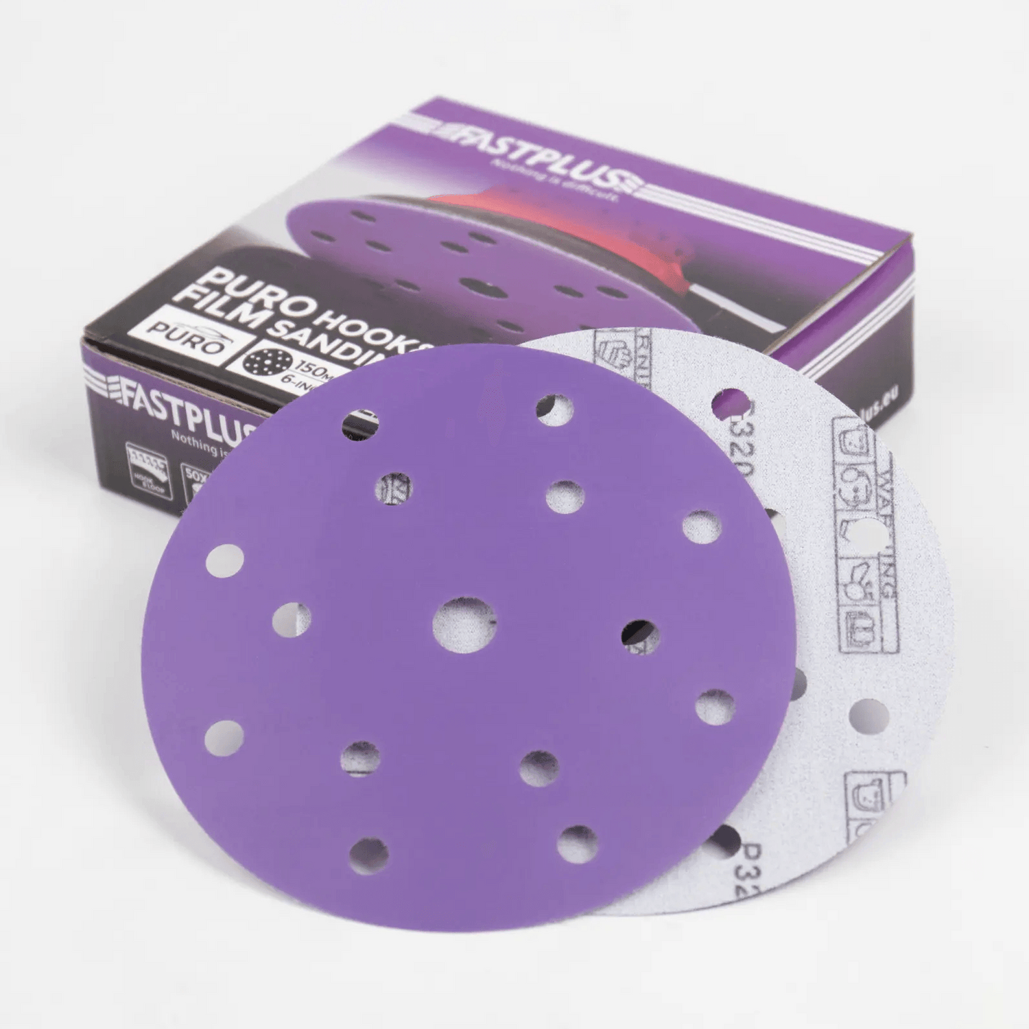 Folienschleifscheiben PuroFilm 150mm Keramik Klett-scheiben 15 Loch 50 Stück Film Sanding Disc PURO 150mm Ceramic Velcro 15 Holes 50 pieces