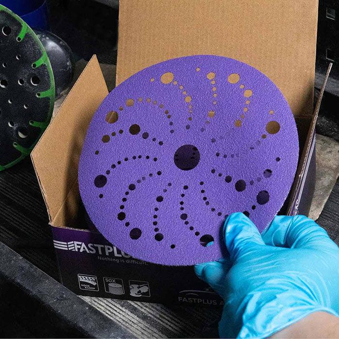 fastplus Schleifscheiben PURO F737 150mm cubitron schleifpapier fur autos PURO dust free sanding discs cubitron for orbital sanders by fastplus