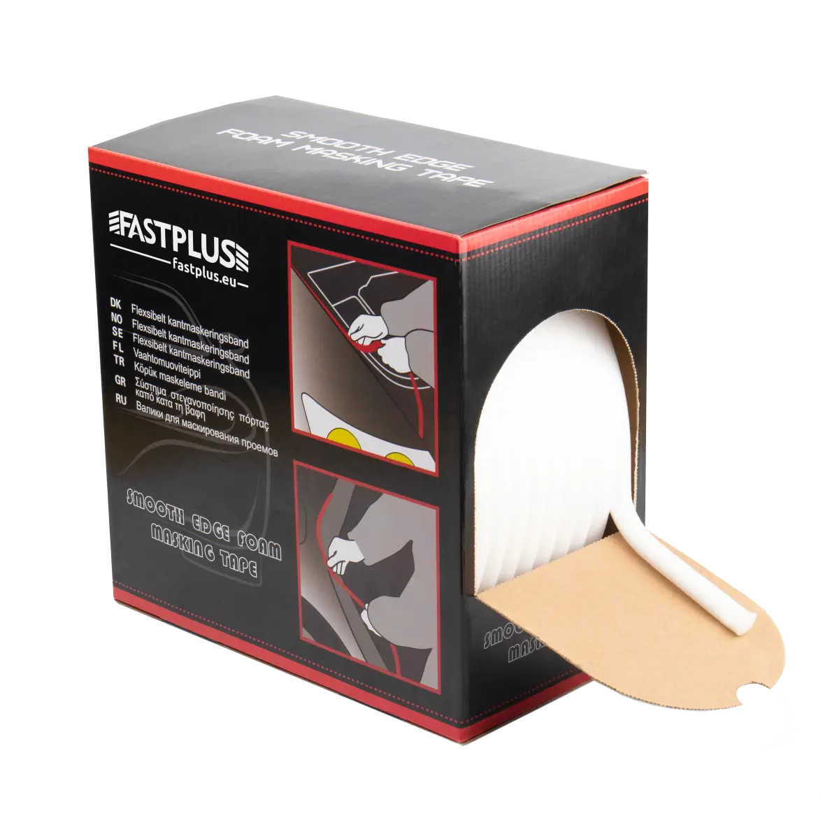 Schaumdichtband Abklebeband selbstklebendes Soft-Tape 13mmx50m soft edge foam masking tape by fastplus.eu