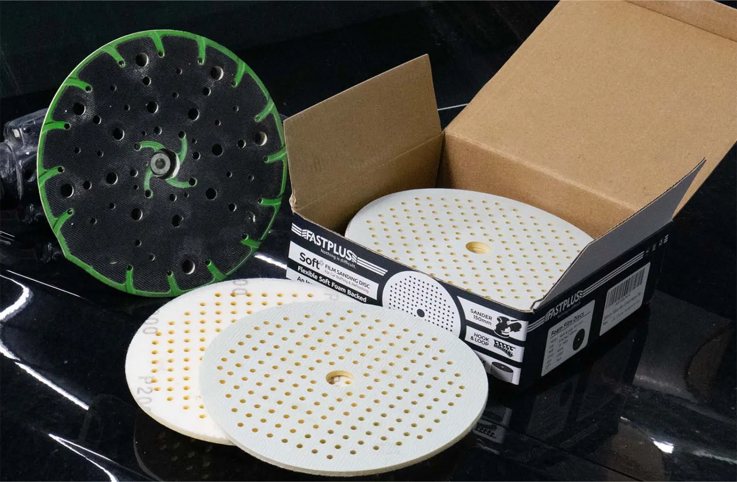 fastplus Schaumstoff Folienscheiben foam film discs 150mm FF12 for Carsystem