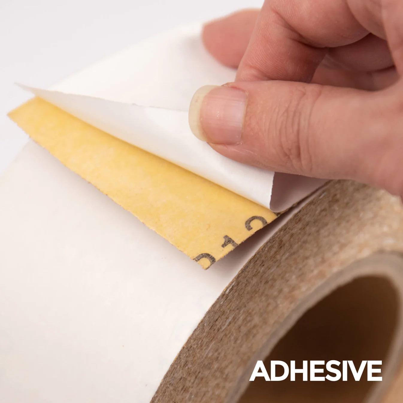 Fastplus PSA selbstklebend Schleifpapier rollen Gold für Longboard | Continuous PSA ceramic sanding roll for longboard sanding blocks Dura F15