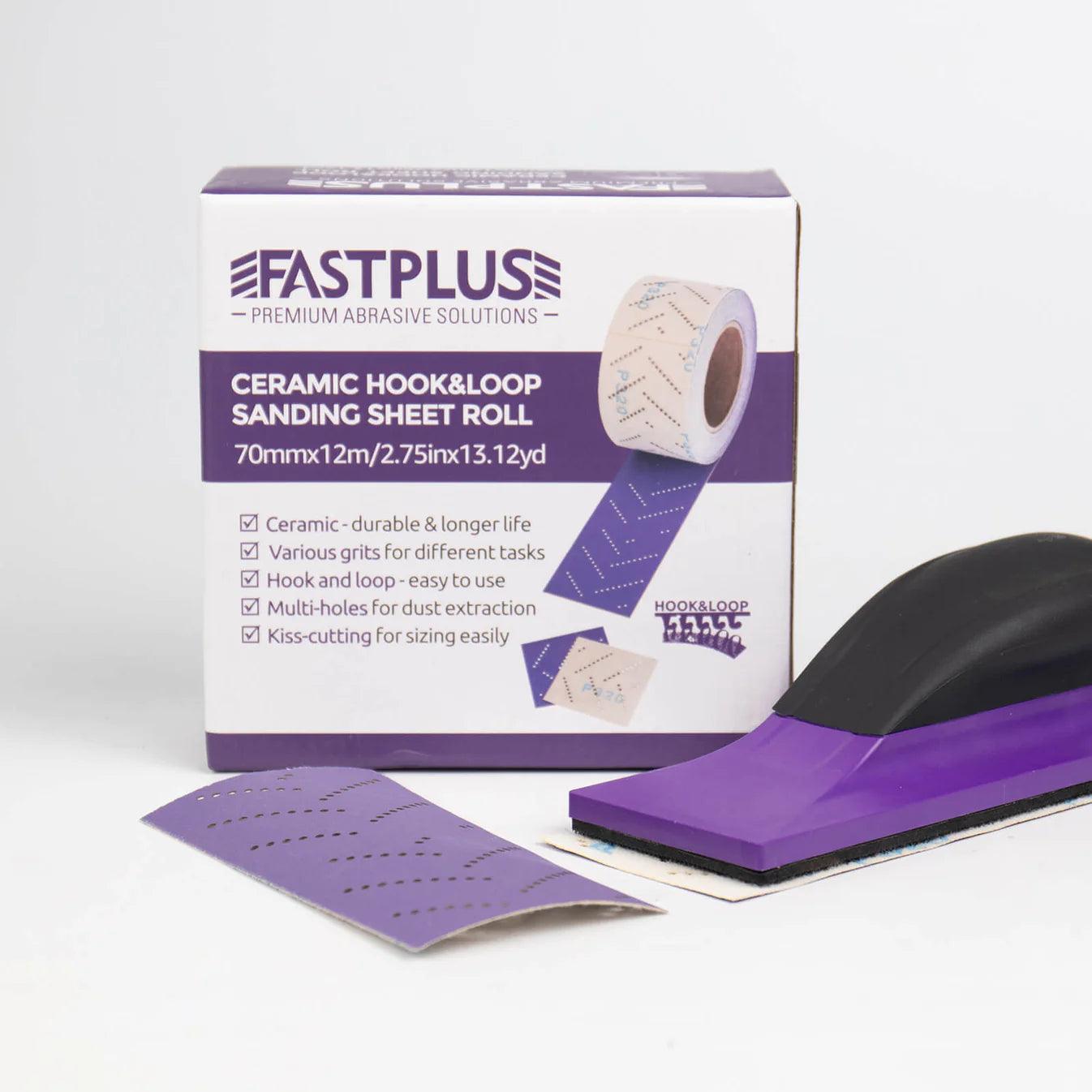 fastplus Schleifblatt rollen Keramik Klettsystem 70mmx12m | Abrasive sheet roll ceramic velcro system F737 70mmx12m