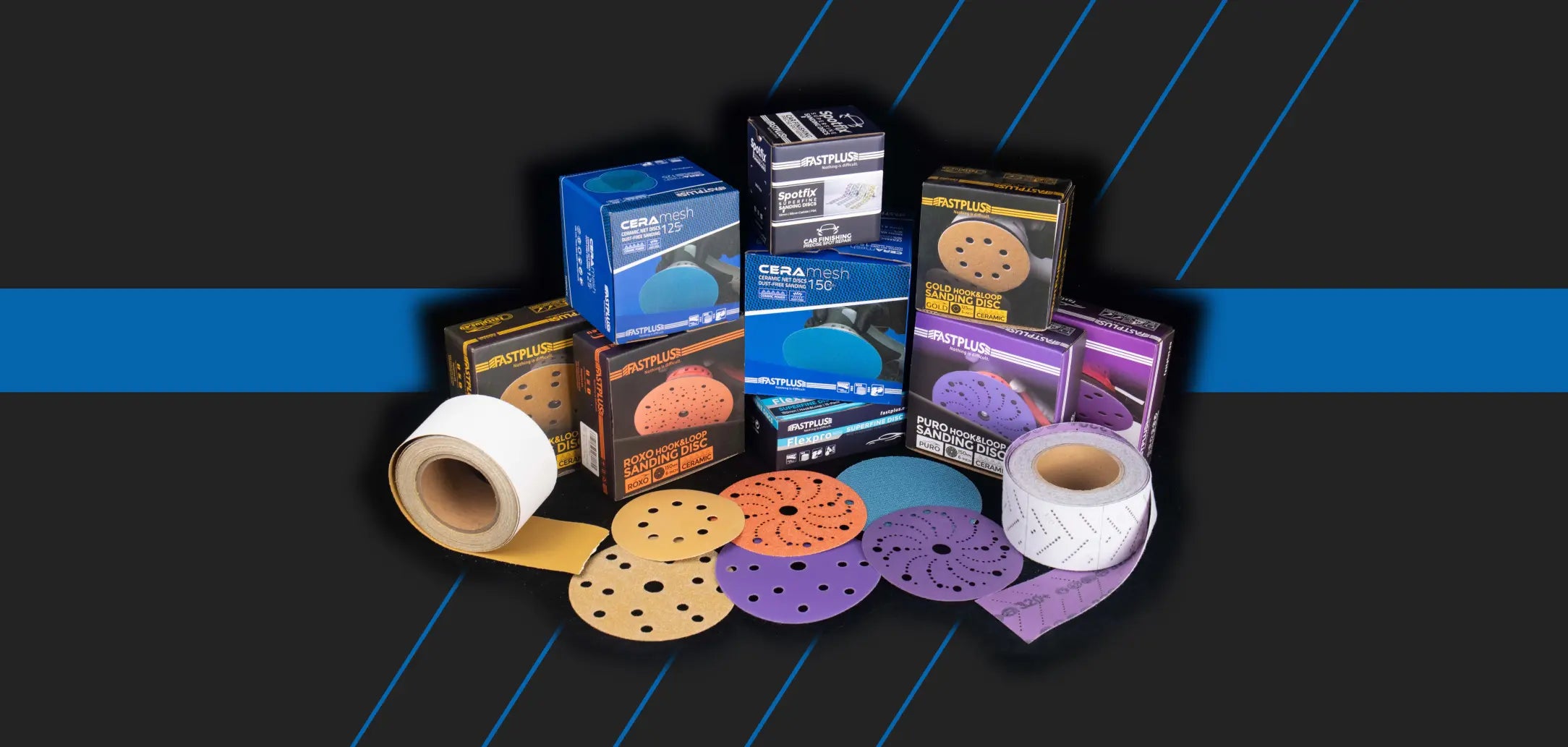 fastplus schleifpapier banner