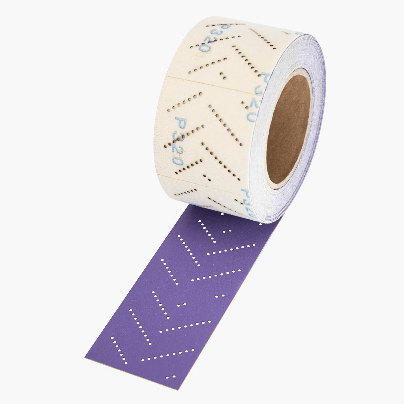 Schleifblattrolle Keramik Klettverschluss 70mmx12m Chevron-Löcher - Lila Sanding Sheet Roll - Ceramic Velcro 70mmx12m Chevron Holes - Purple