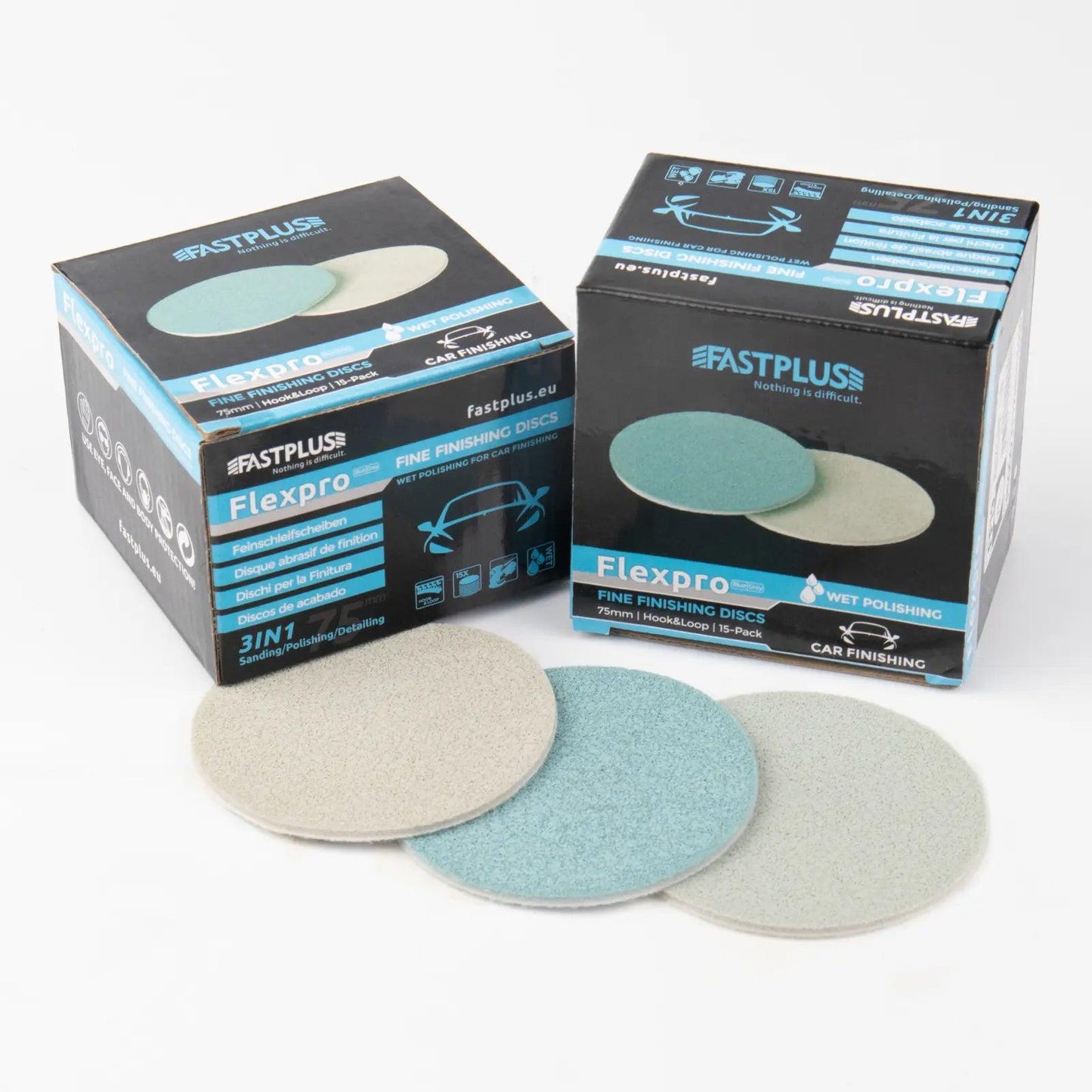 75mm-FLEXPRO-fine-finishing-foam-discs-trizact-for-clearcoat-scratches-sanding-Schaumstoff-feinschleifscheiben-Disques-de-finition-fine