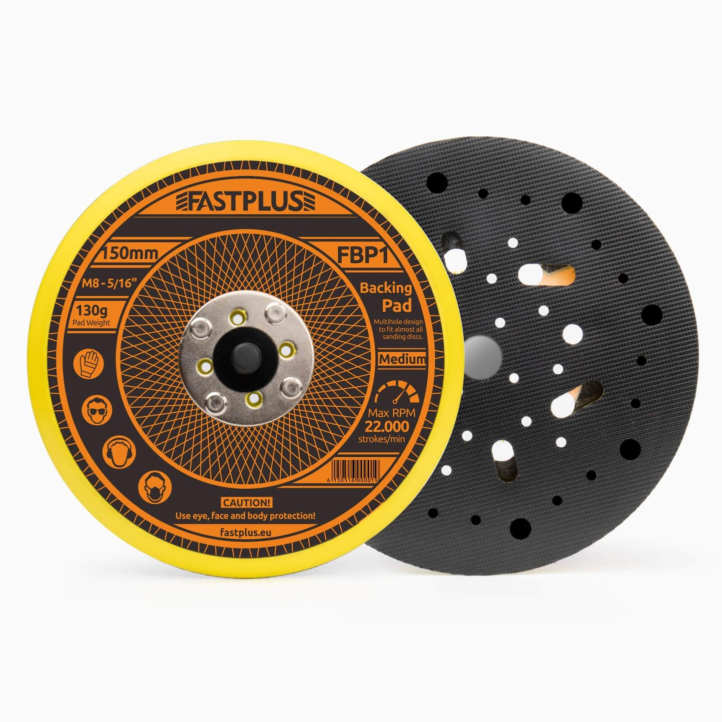 FBP1 Stutzteller fastplus 150mm 6inch M8 Gewinde Mehrloch fur Schleifscheiben Backing Pad fastplus 150mm 6inch M8 thread multi-hole for sanding discs