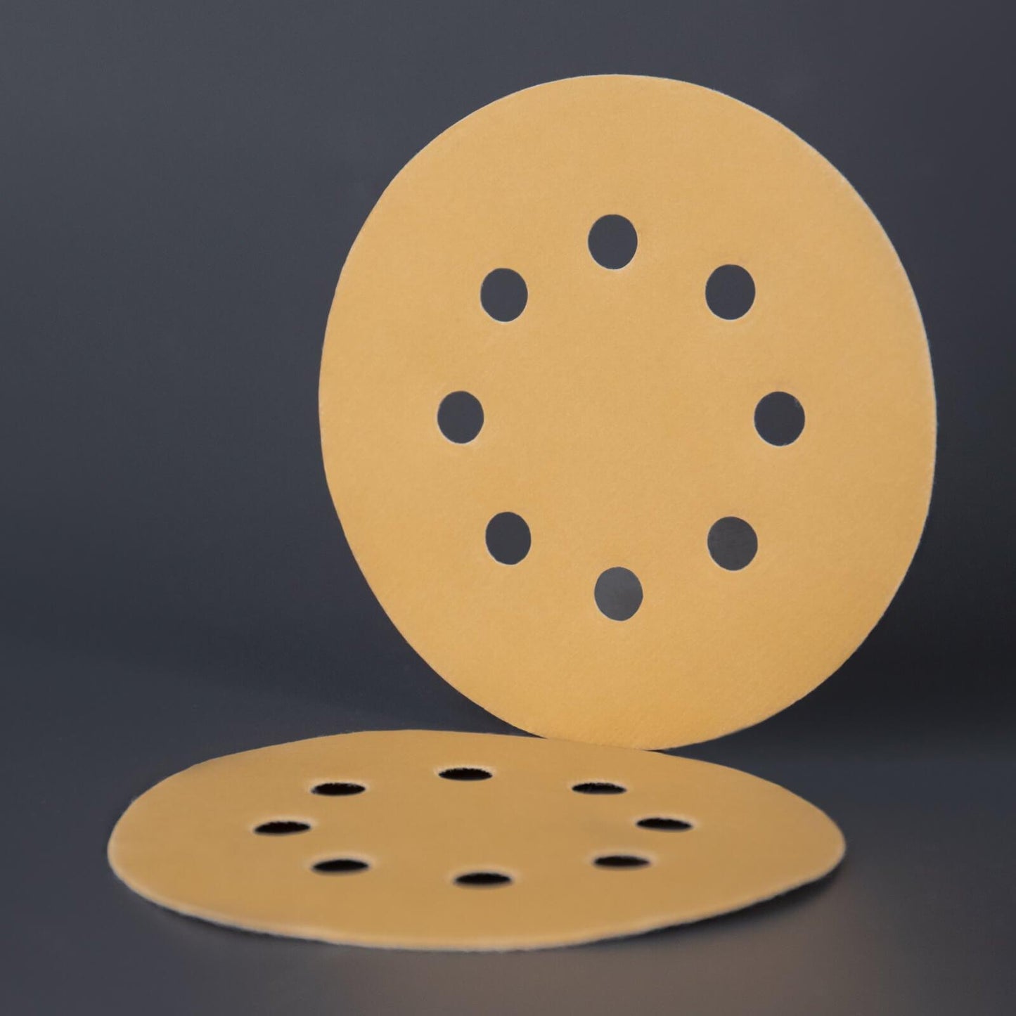 fastplus Schleifscheiben 125mm 8 Löcher verschiedene Körnungen Gold