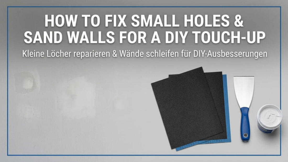 How to Fix Small Holes & Sand Walls for a DIY Touch-Up