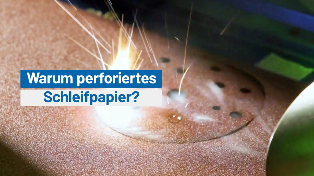 Warum perforiertes Schleifpapier | why perforated sandpaper? fastplus.eu