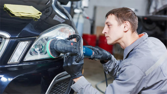 wie man den scheinwerfer wiederherstellt - how to restore car headlight fastplus Schleifmittel
