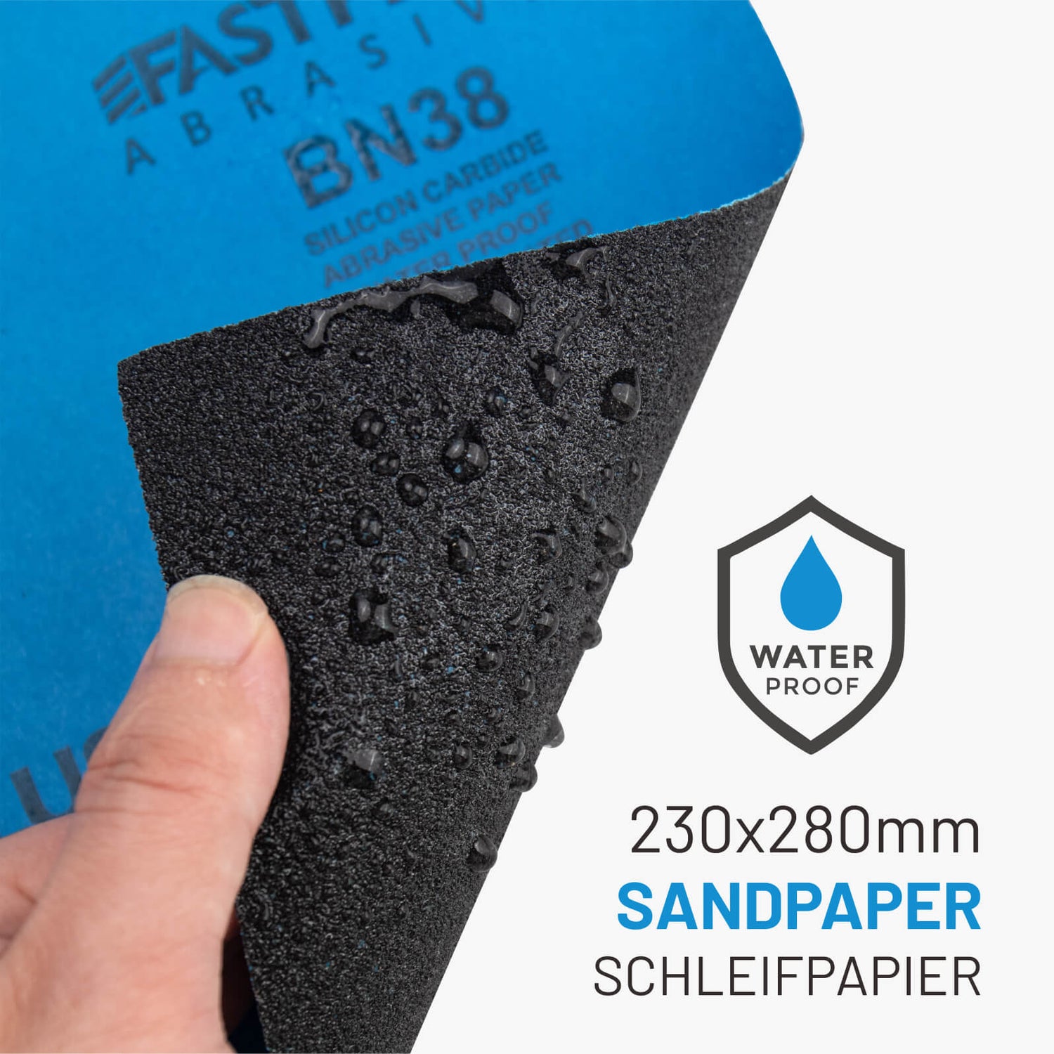 Nassschleifpapier | Wet or dry sandpaper sheet 230x280mm by fastplus.eu