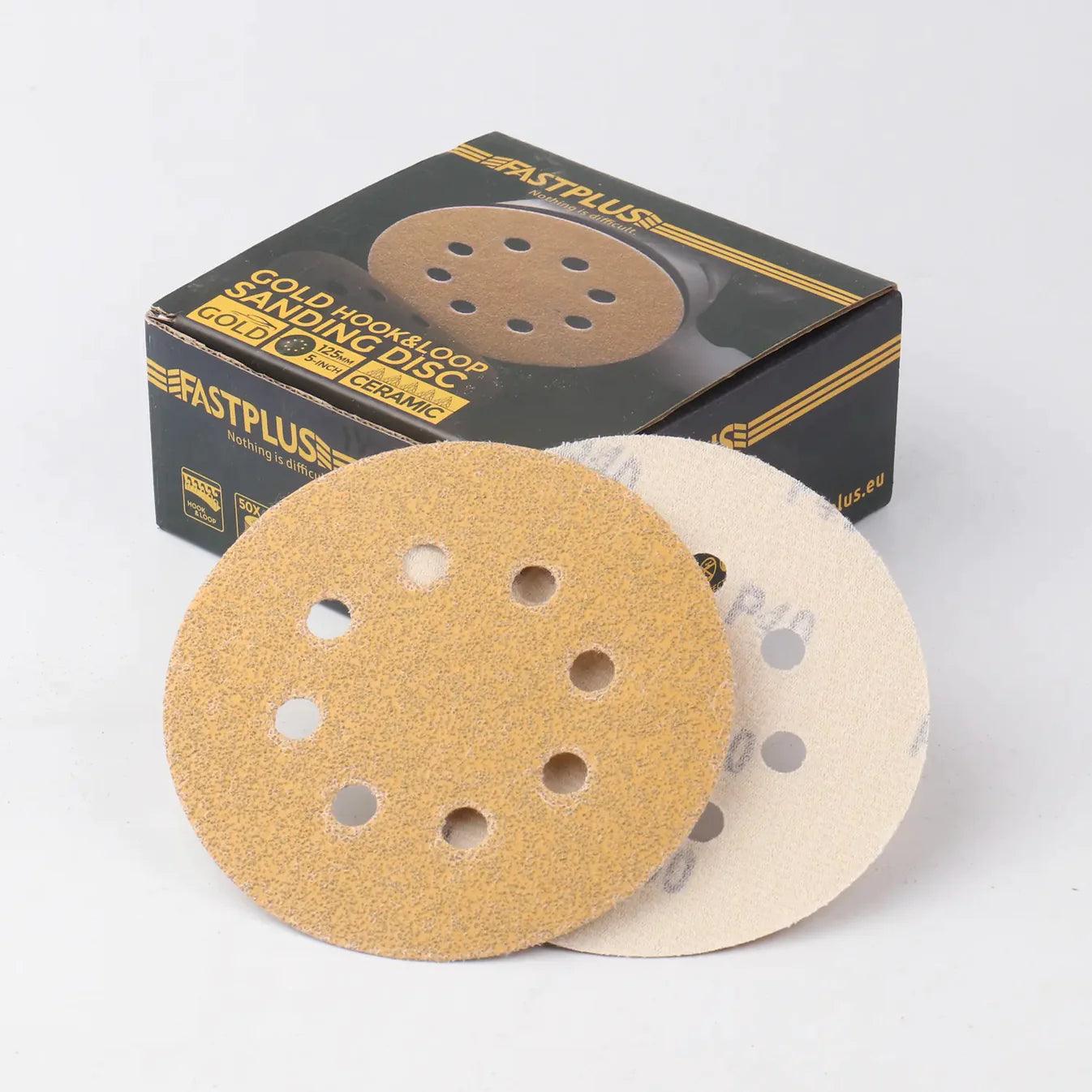 125mm Klett-schleifscheiben gold mirka f15 sanding discs fastplus P40