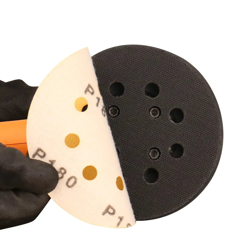 Sanding Discs 125mm x 8 Hole Yellow Aluminium Oxide F25 – 50 Pack