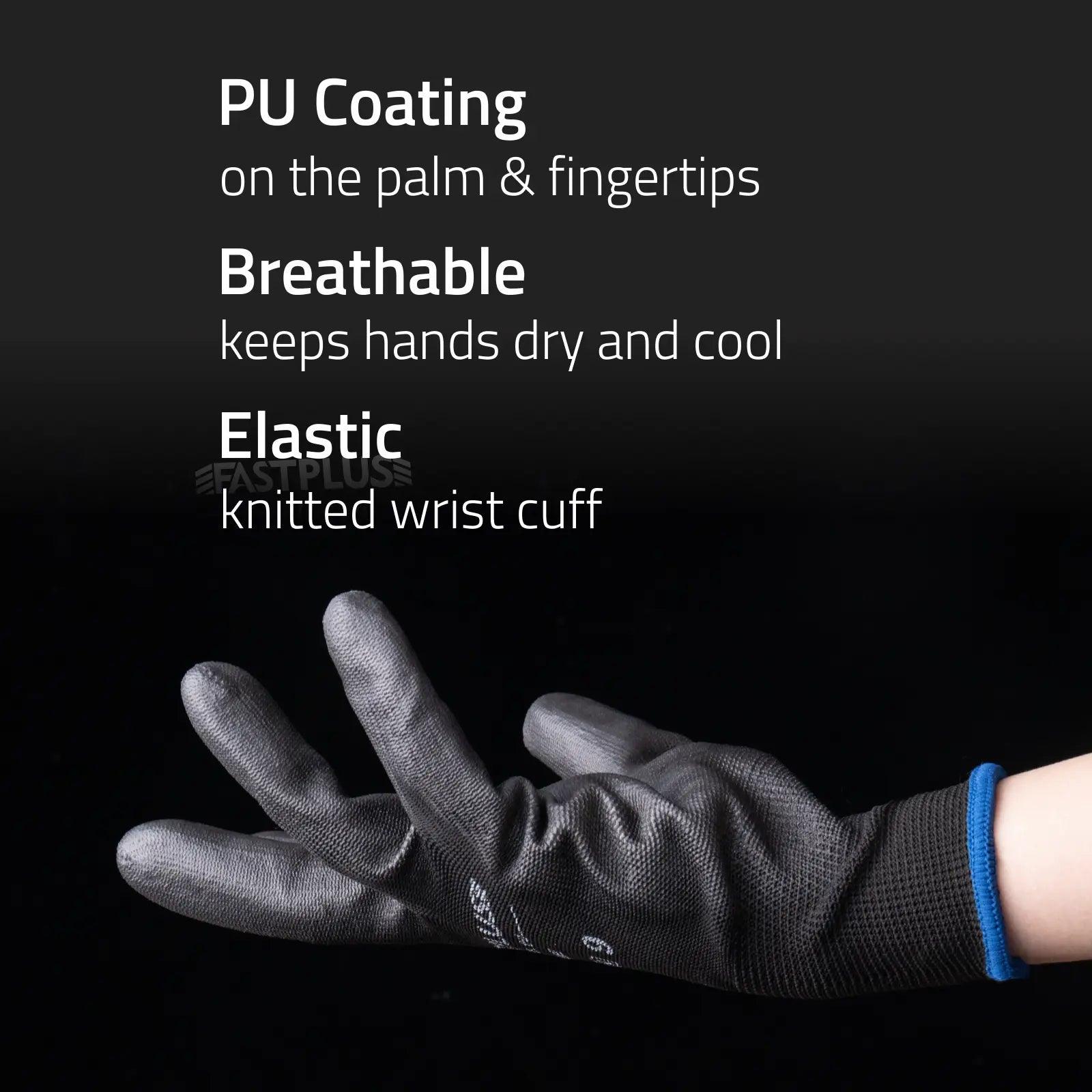 PU-Handfläche Arbeitshandschuhe PU palm work gloves