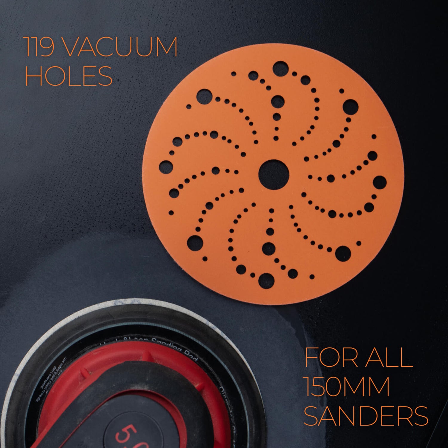 ROXO sanding discs for orbital sander 150mm ceramic with multi-holes for car, vehicle, boat | ROXO 150mm Keramik Schleifscheiben für Exzenterschleifer mit Multilochung für Auto-, Fahrzeug-, Bootslackreparatur