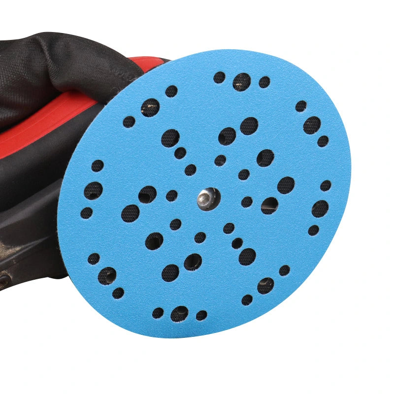 Sanding Discs 150mm x 47 Hole Blue Ceramic Adaptative  F65 – 50 Pack