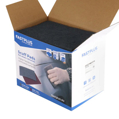 Non-Woven Hand Sanding Sheets 150x230mm Black & Red FNW011 – 20 Pack