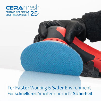 schleifgitter für 125mm exzenterschleifer | net sanding discs for orbital sander 