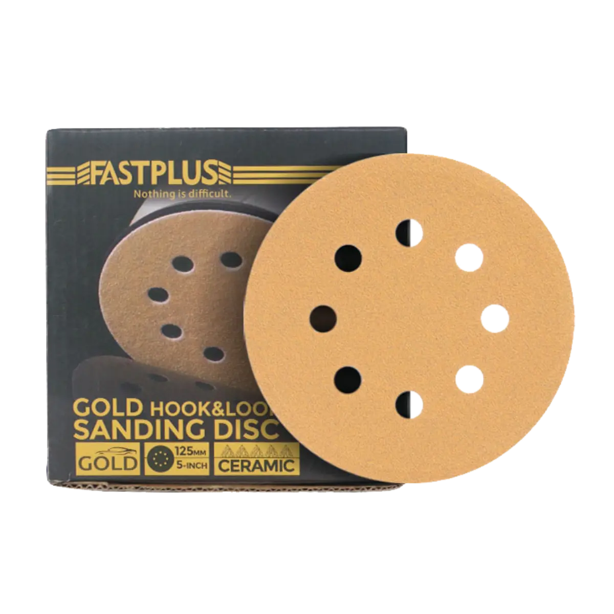 schleifpapaier 125mm klett-schleifscheiben sanding discs gold