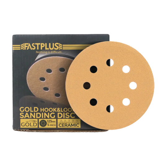 schleifpapaier 125mm klett-schleifscheiben sanding discs gold