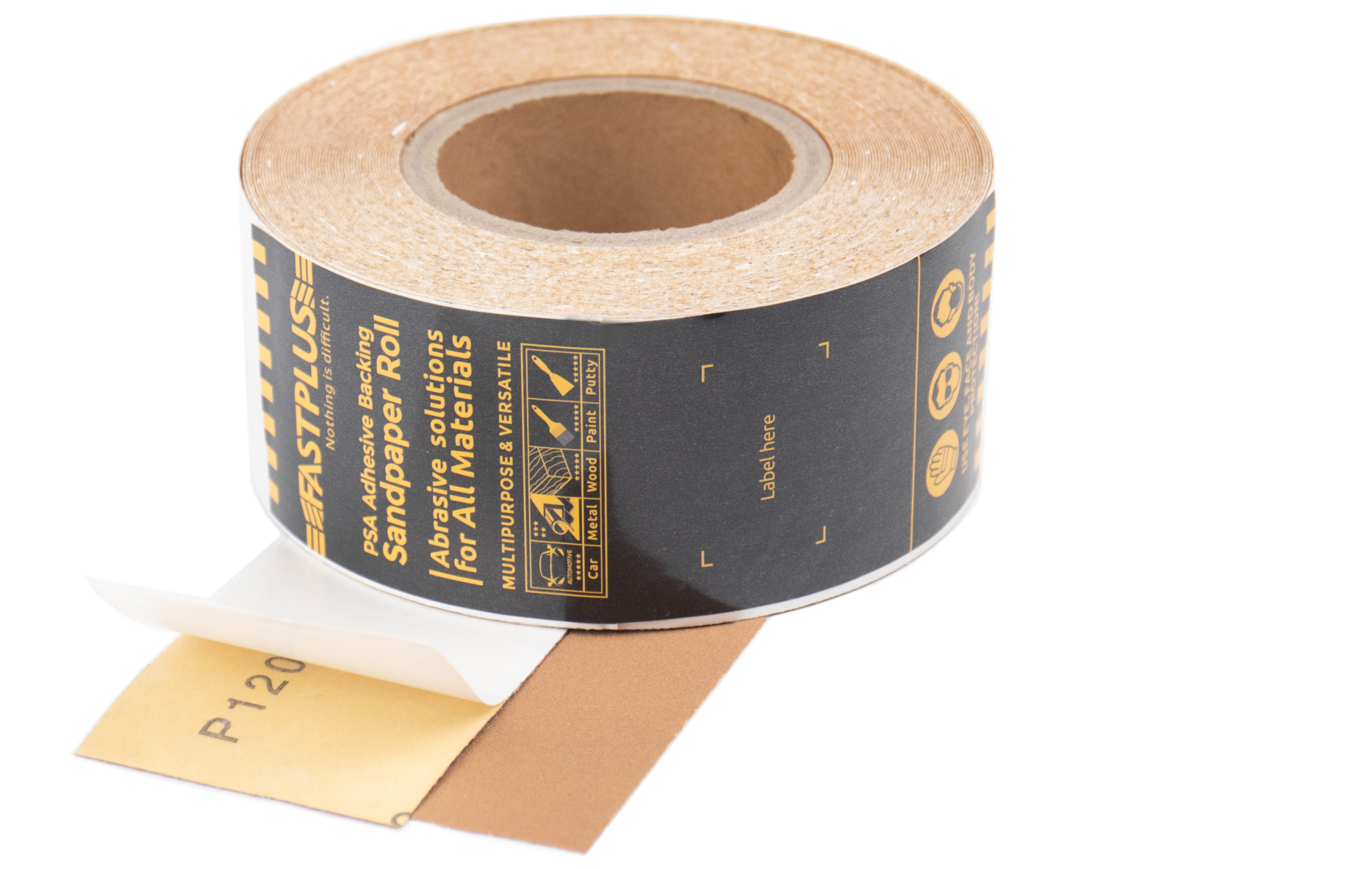 Fastplus PSA Schleifrollen Gold für Longboard | PSA sanding roll gold for longboard dura