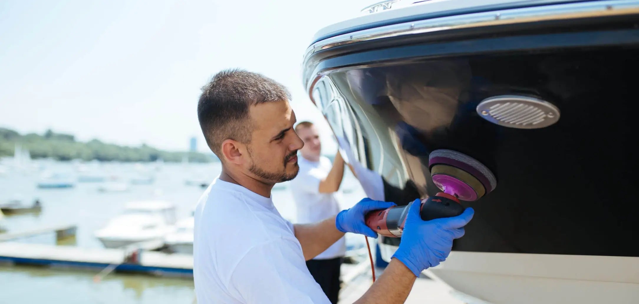 yachten booten schleifen | yacht boat sanding | yacht bateau sablage